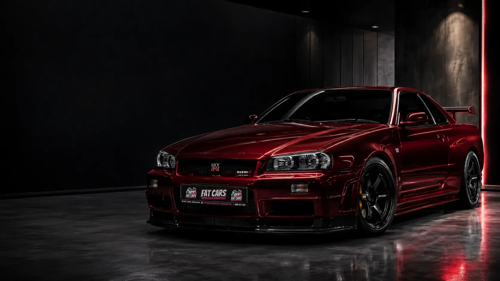 Nissan GT-R R34 po pełnej realizacji Fat Cars Detailing&Wrapping